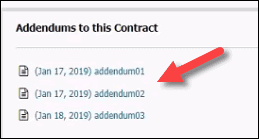 contract addendums in pncp