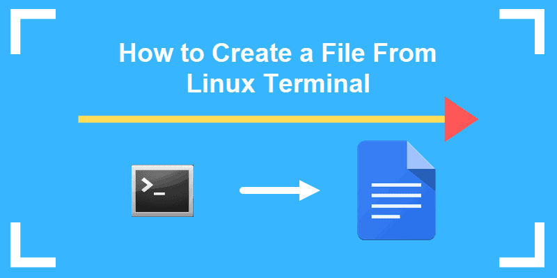 create a file from linux terminal