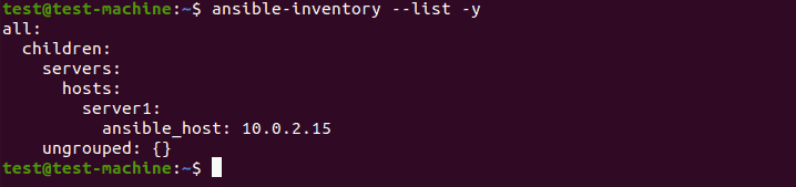 Ansible host inventory infrastructure.