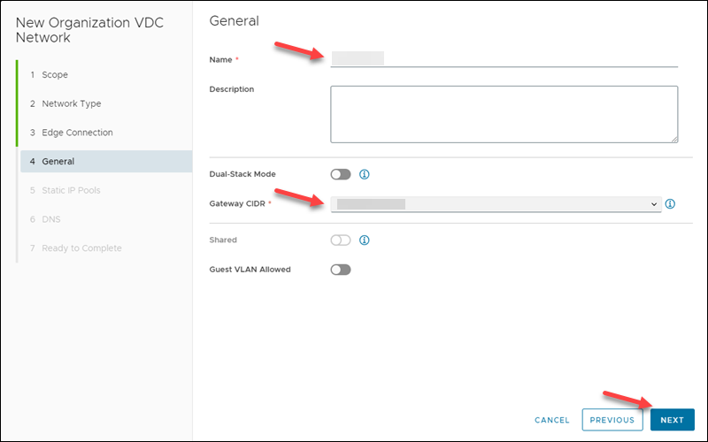 New VDC Network General UI