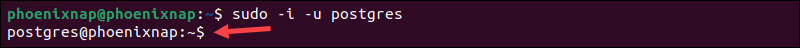 Connect to psql postgres user in Linux.